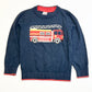 Fire truck knit jumper - Size 4