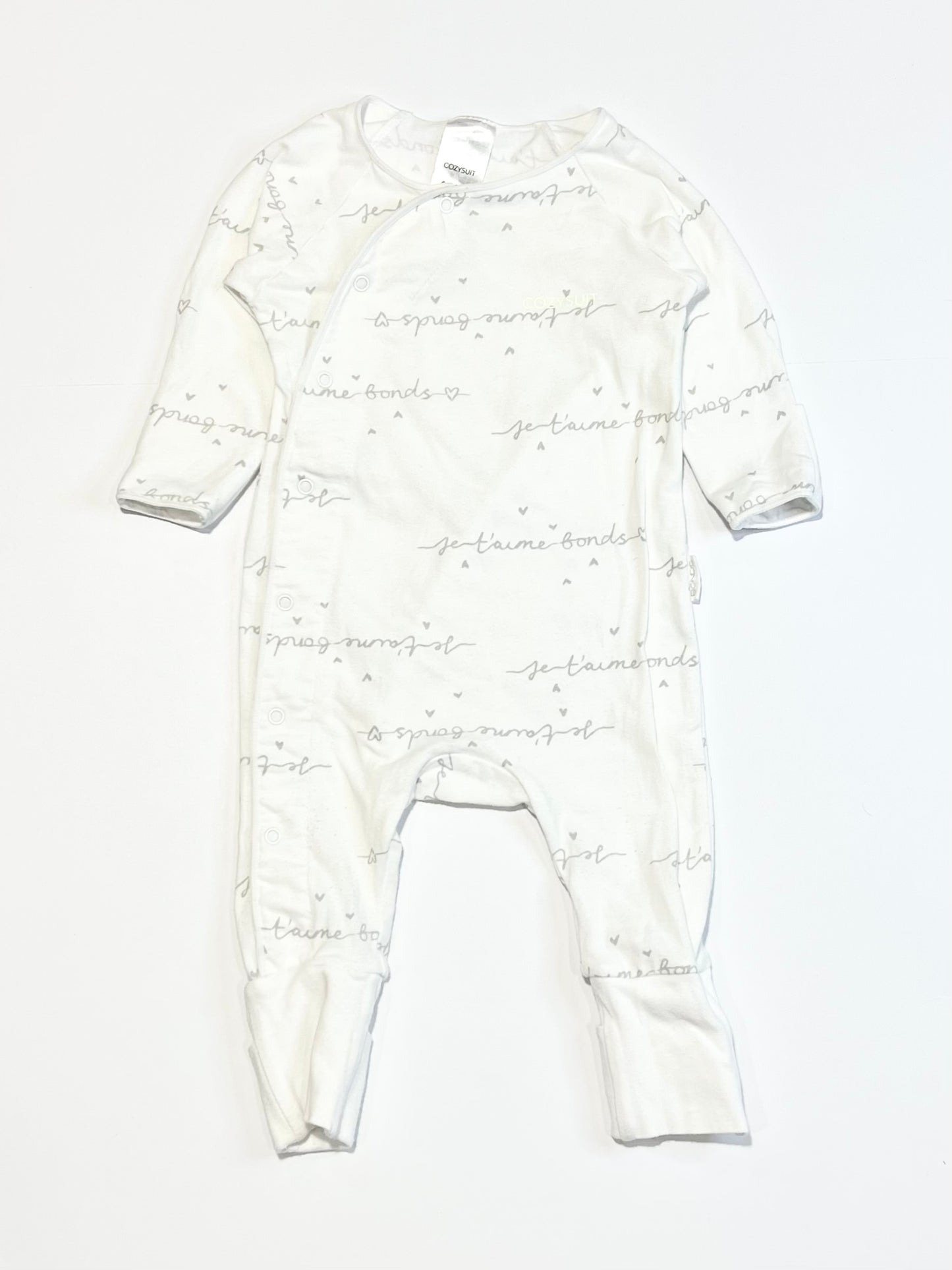 White Cozysuit - Size 000