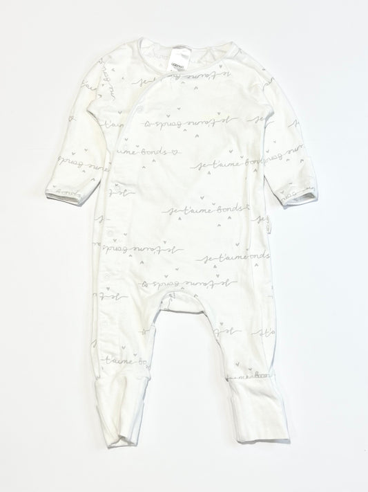 White Cozysuit - Size 000