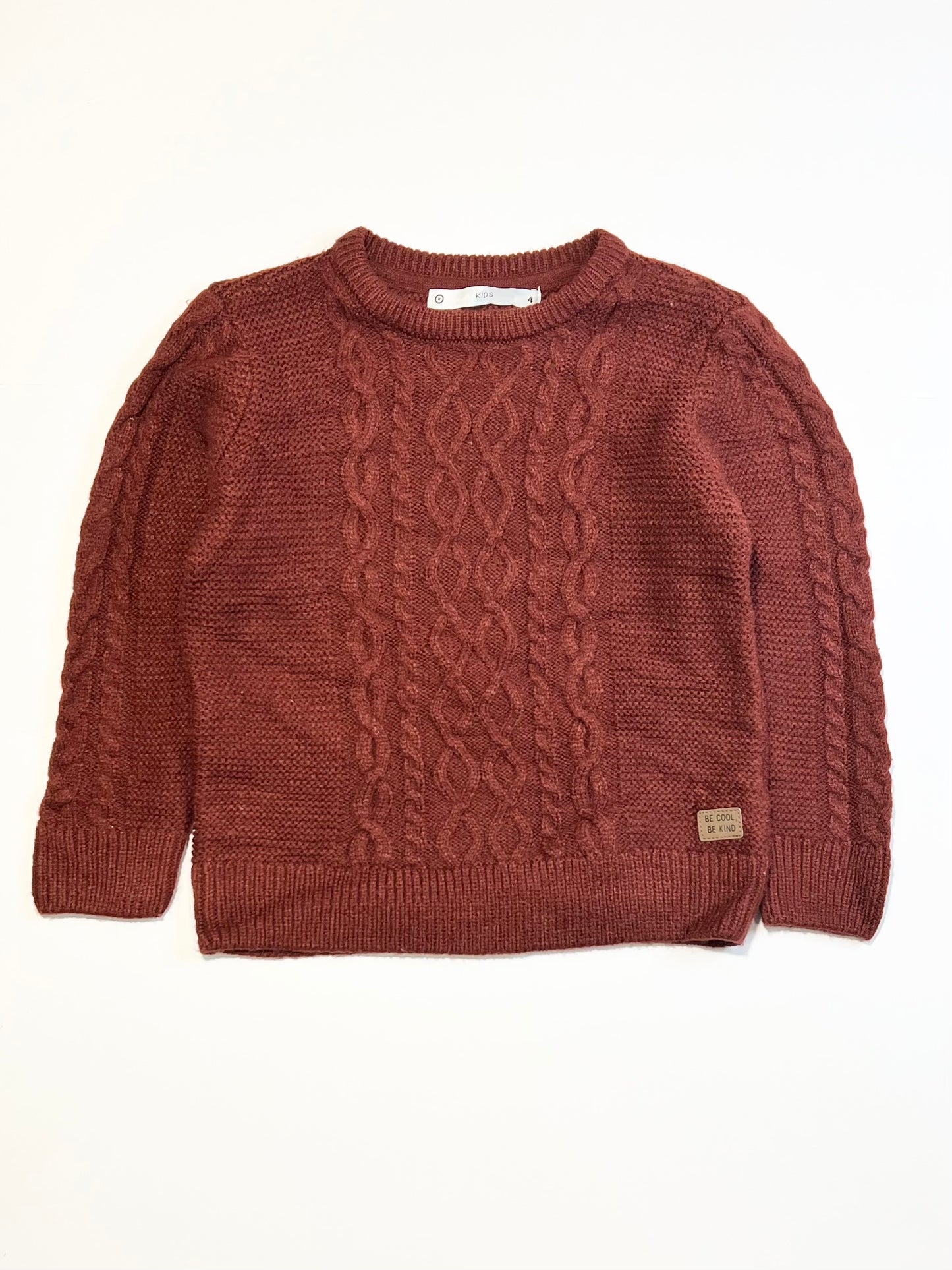 Cable knit jumper - Size 4