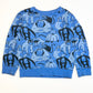 Blue monkey sweater - Size 4-5
