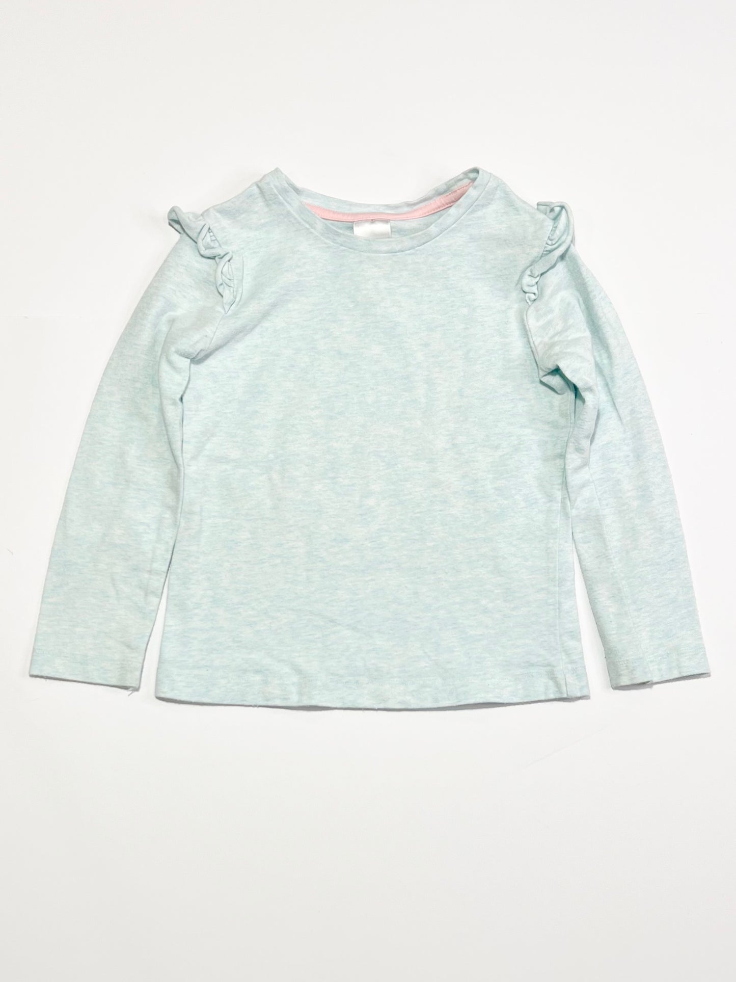 Blue ruffle top - Size 4