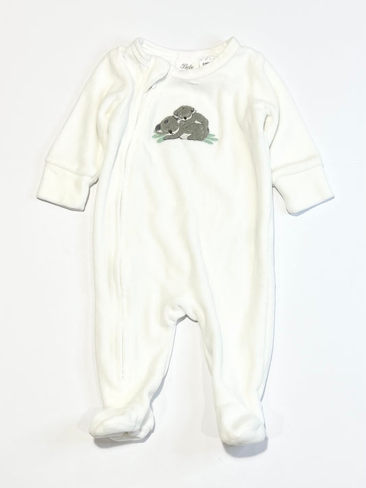 Velour koalas onesie - Size 000