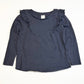 Navy ruffle top - Size 4
