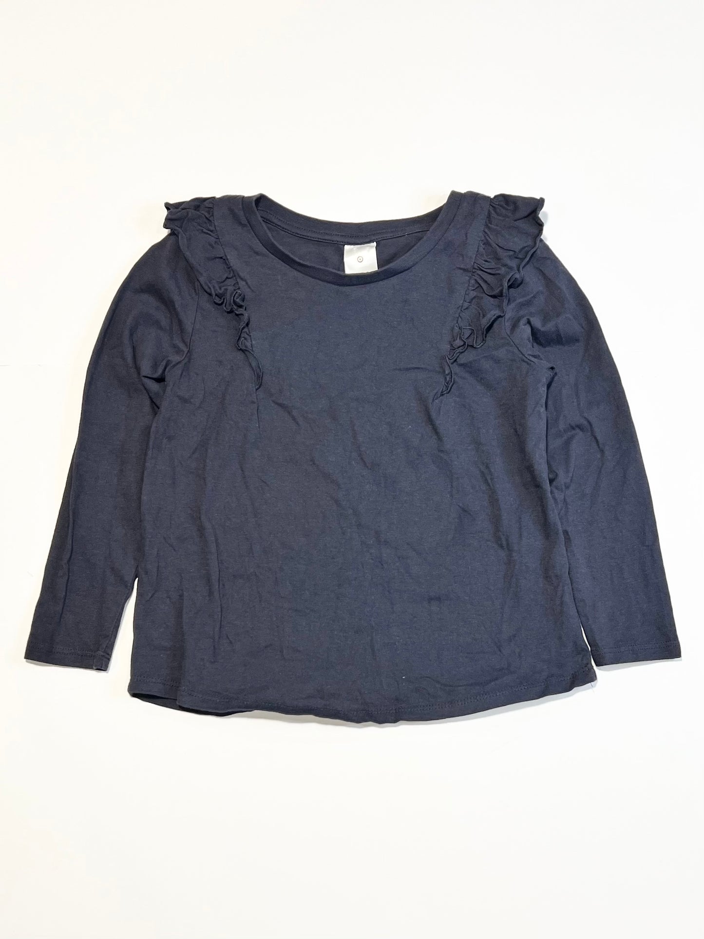 Navy ruffle top - Size 4