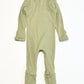 Green ribbed onesie - Size 000