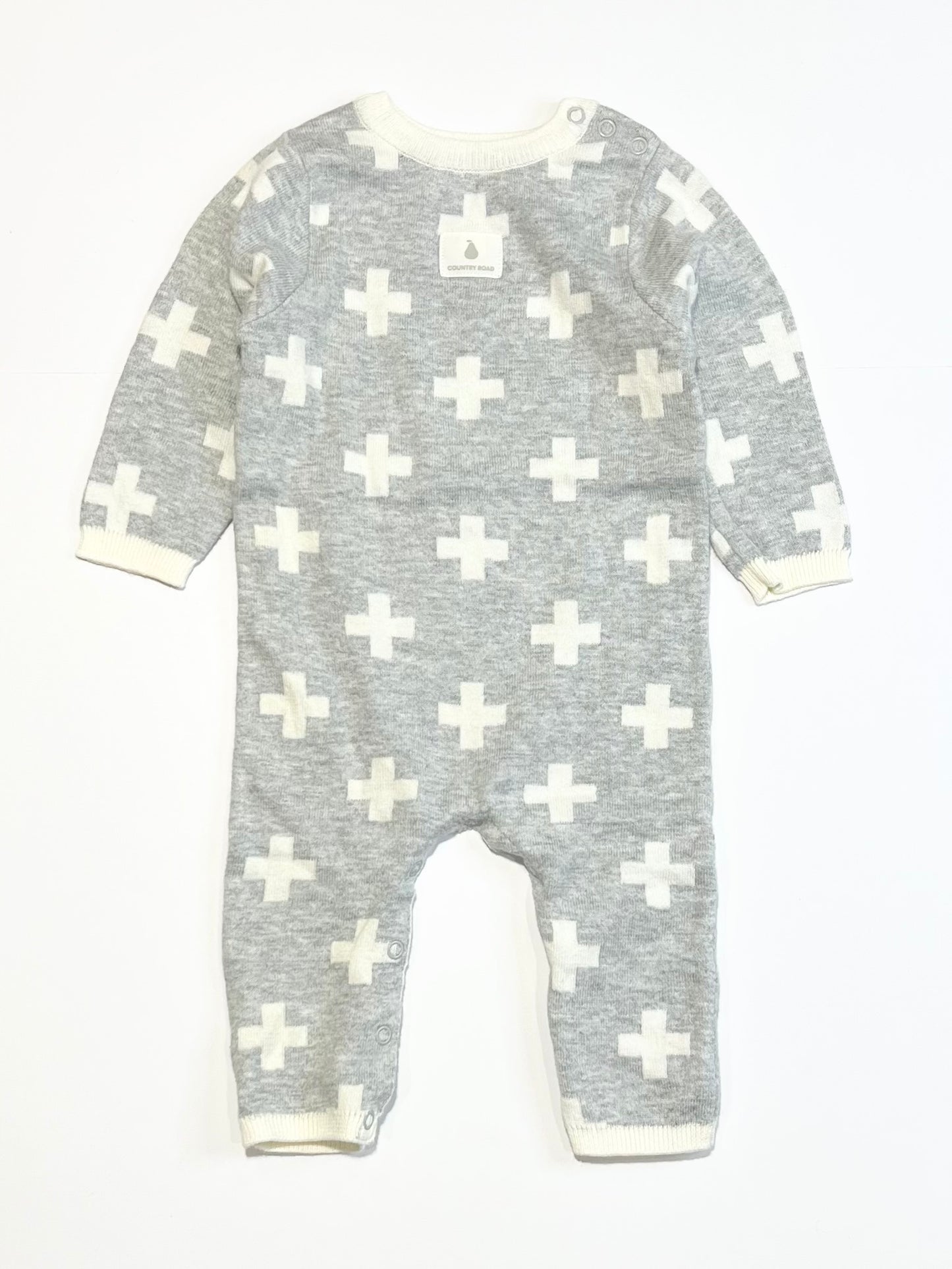 Grey knit onsie - Size 000