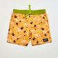 Orange skull boardies - Size 4