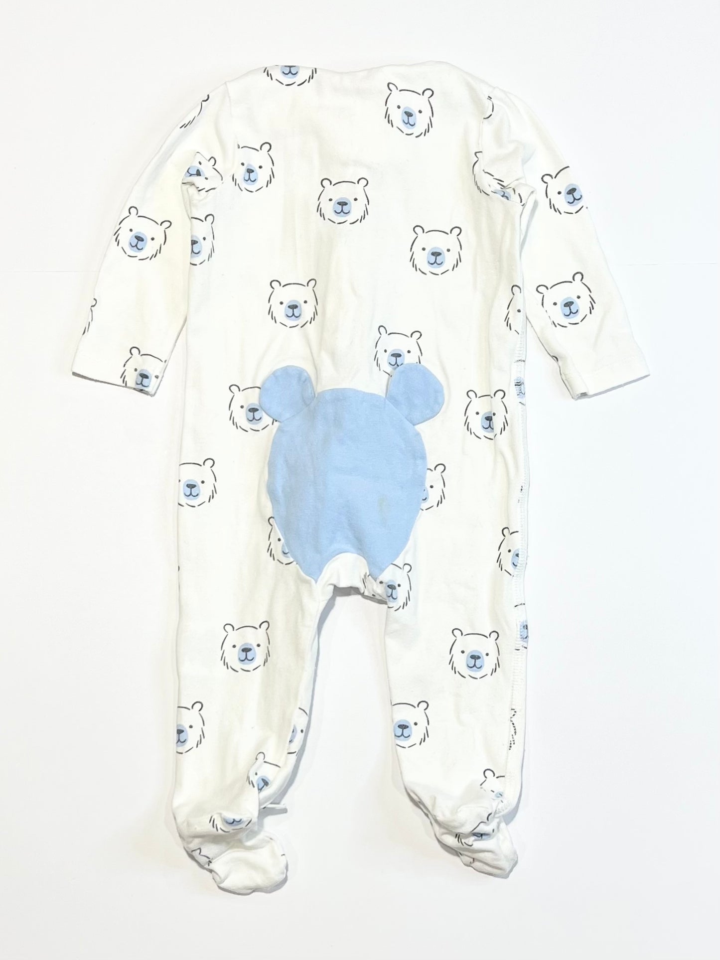 Blue bears zip onesie - Size 000