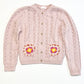 Pink crochet cardigan - Size 4-5