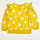 Floral ruffle sweater - Size 4