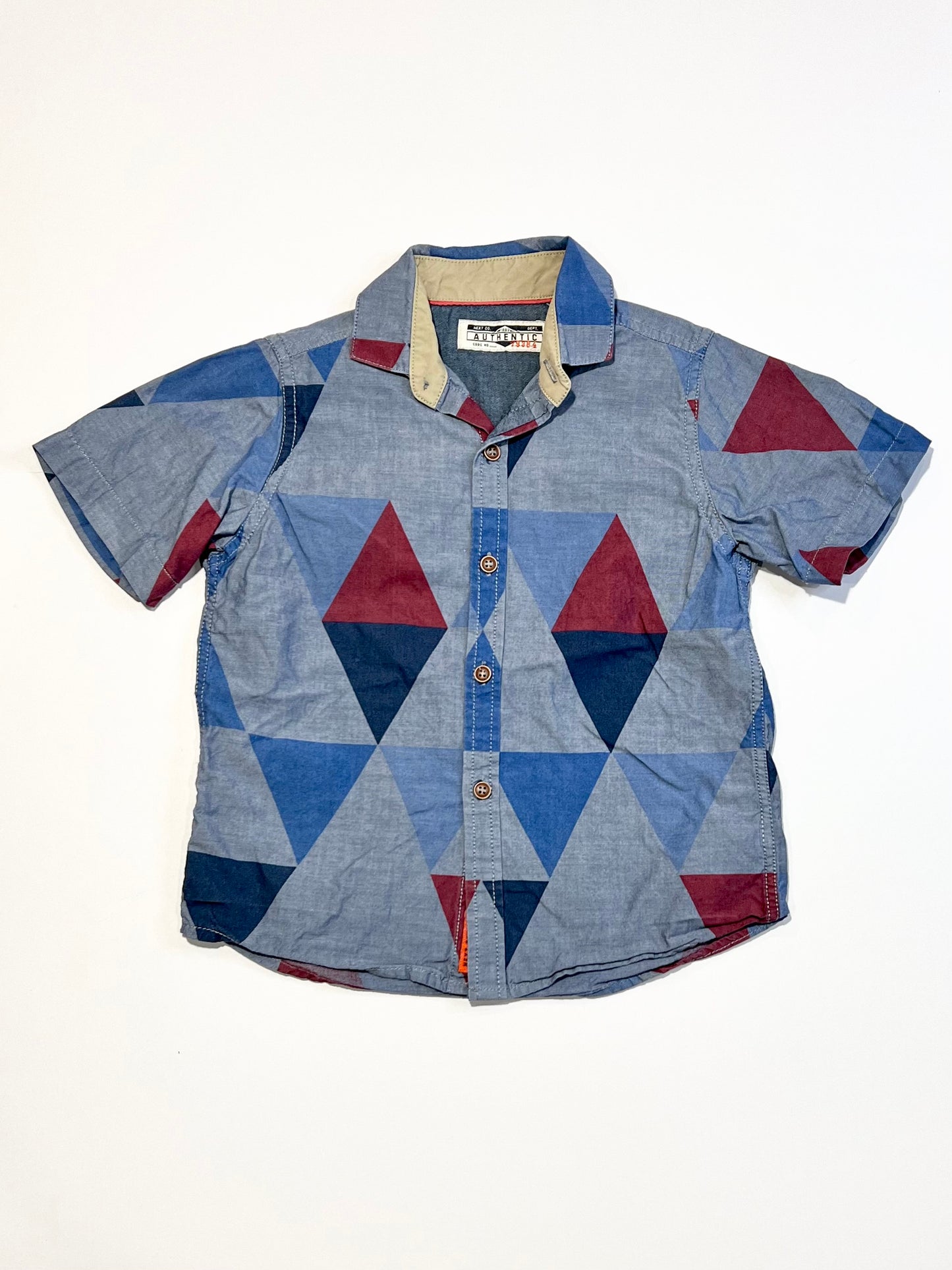 Blue triangles shirt - Size 4