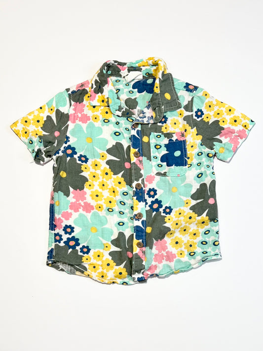 Woven floral shirt - Size 4