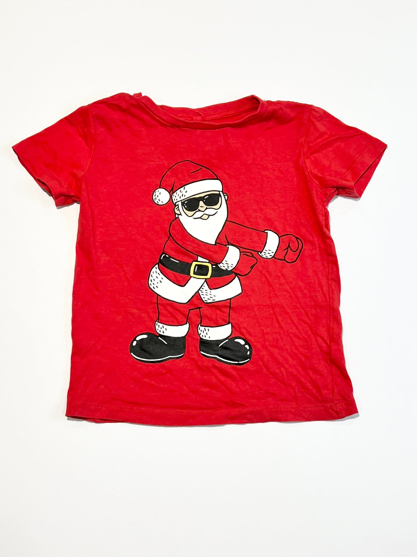 Red Santa tee - Size 4