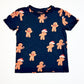 Navy gingerbread tee - Size 4