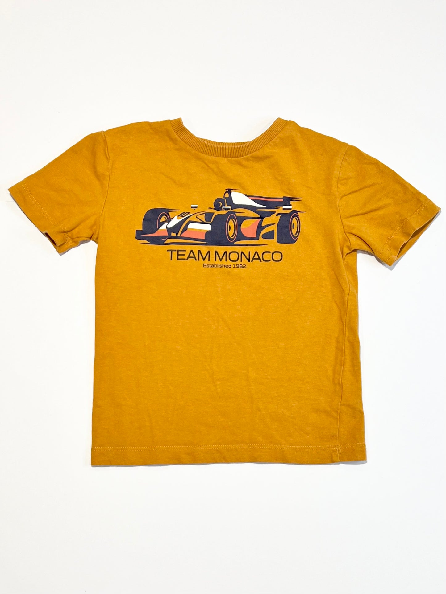 Brown race car tee - Size 4