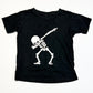 Black skeleton tee - Size 4-5