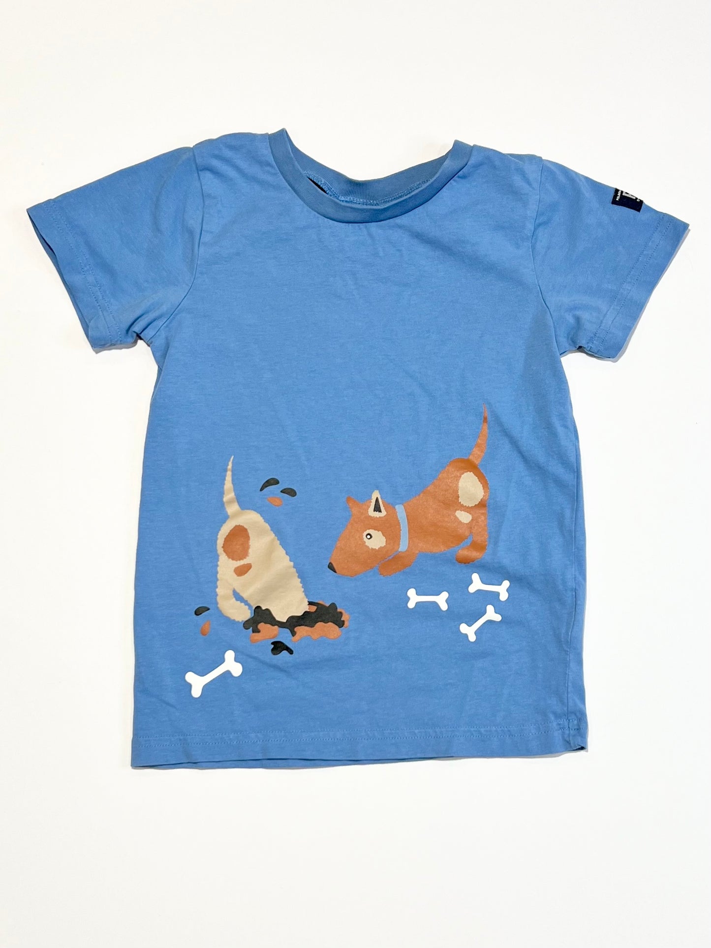 Blue puppies tee - Size 4-5