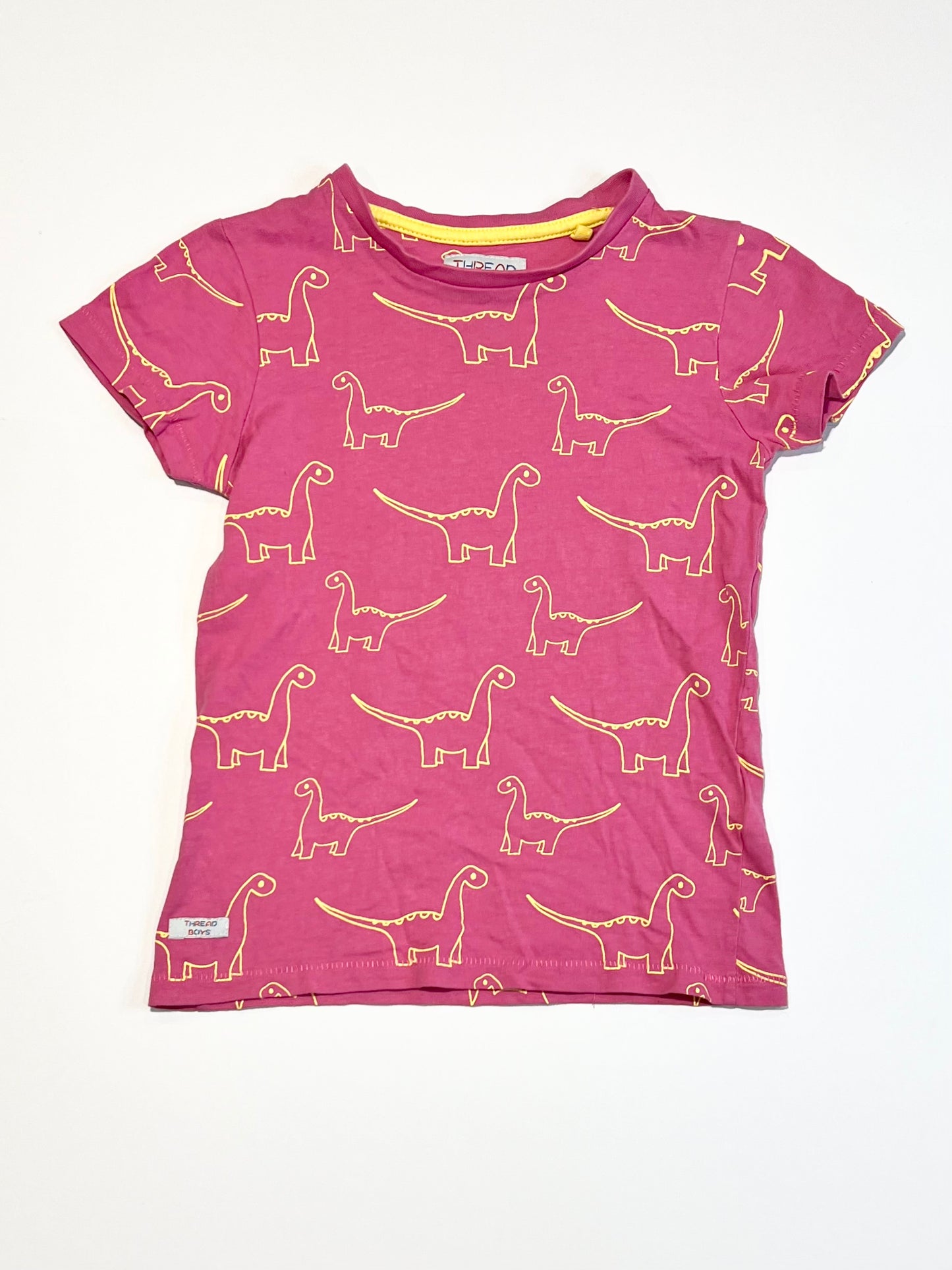 Pink dino tee - Size 4