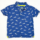 Blue fish polo - Size 4-5