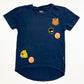 Navy badge tee - Size 4