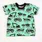 Green trucks tee - Size 4-5