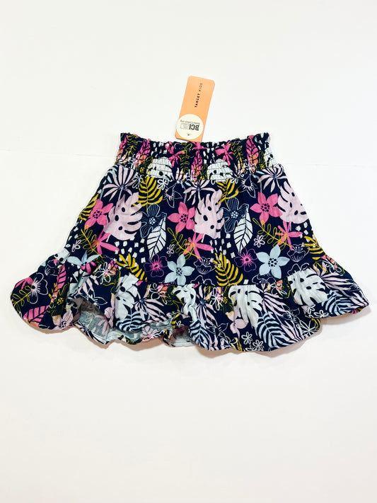 Navy floral skirt brand new - Size 4