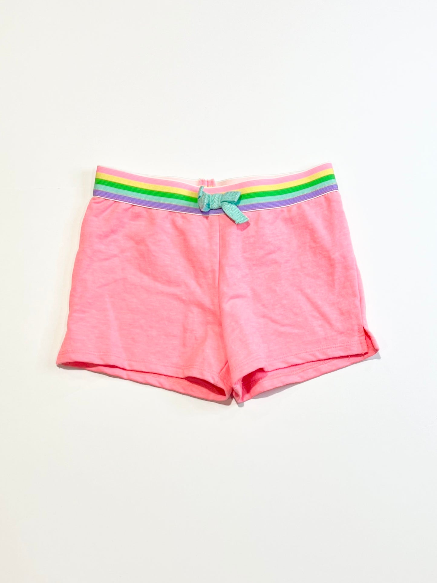 Fluro pink jersey shorts - Size 3-4
