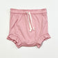 Pink ribbed jersey shorts - Size 4