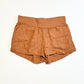 Brown woven shorts - Size 4