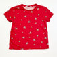 Red floral tee - Size 4-6