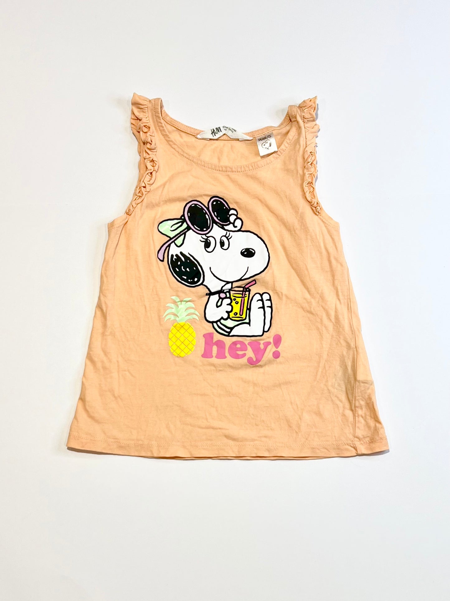 Snoopy ruffle tank - Size 4-6