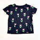 Navy floral tee - Size 4
