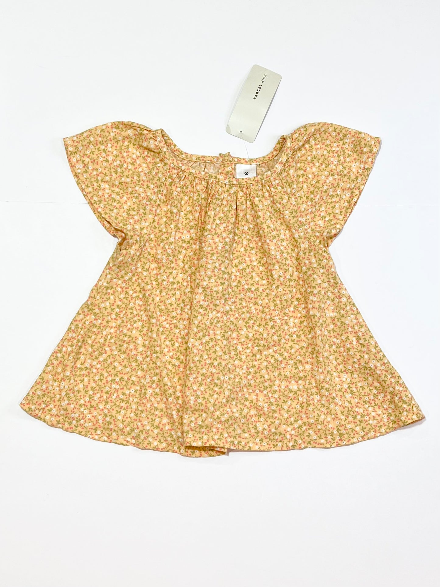 Floral button top brand new - Size 4