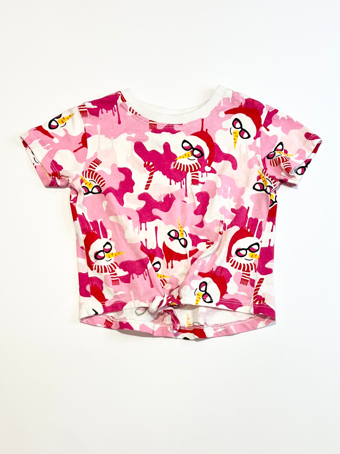 Christmas snowman tee - Size 4