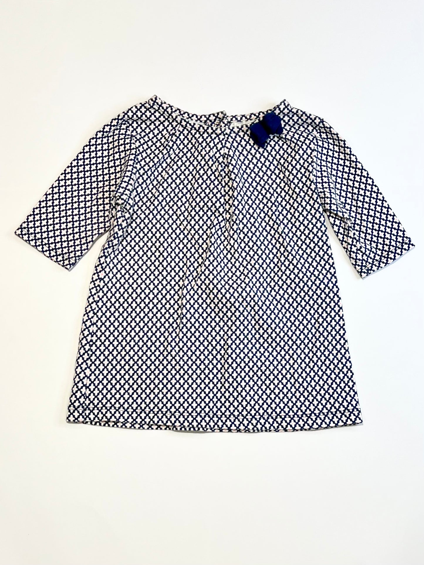 Navy floral top - Size 4