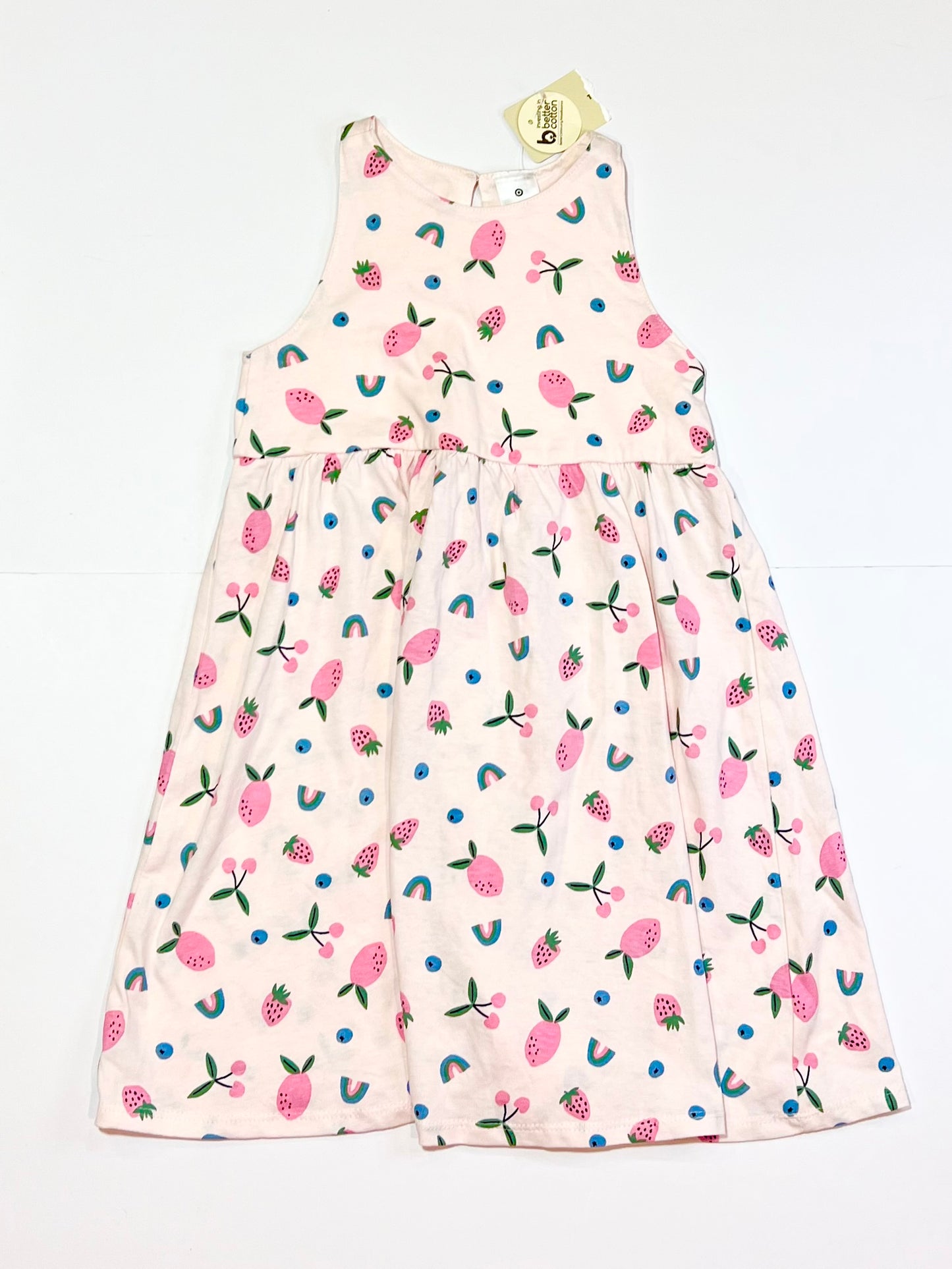 Fruity jersey dress brand new - Size 4