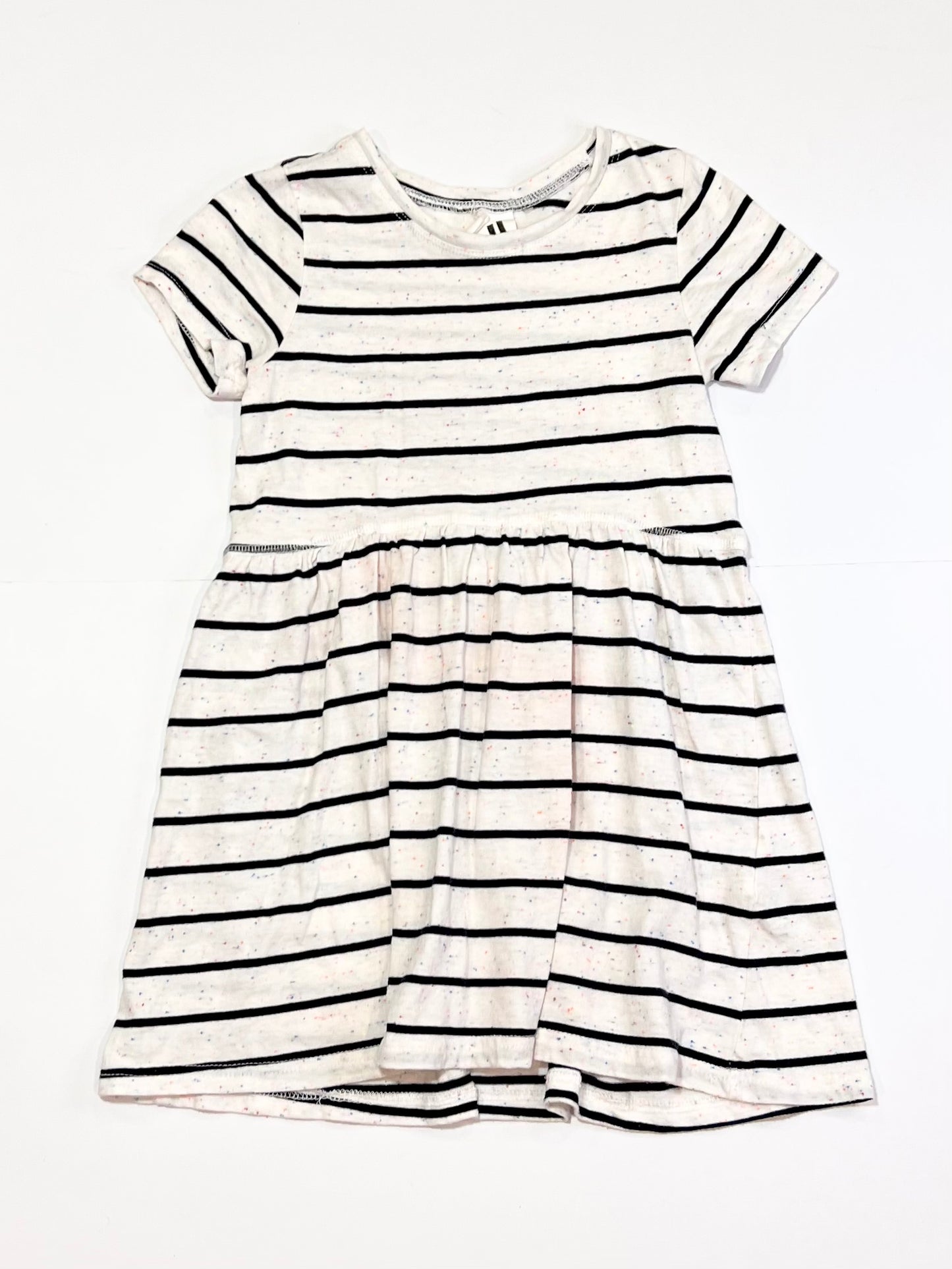 Striped speckled jersey dress - Size 4