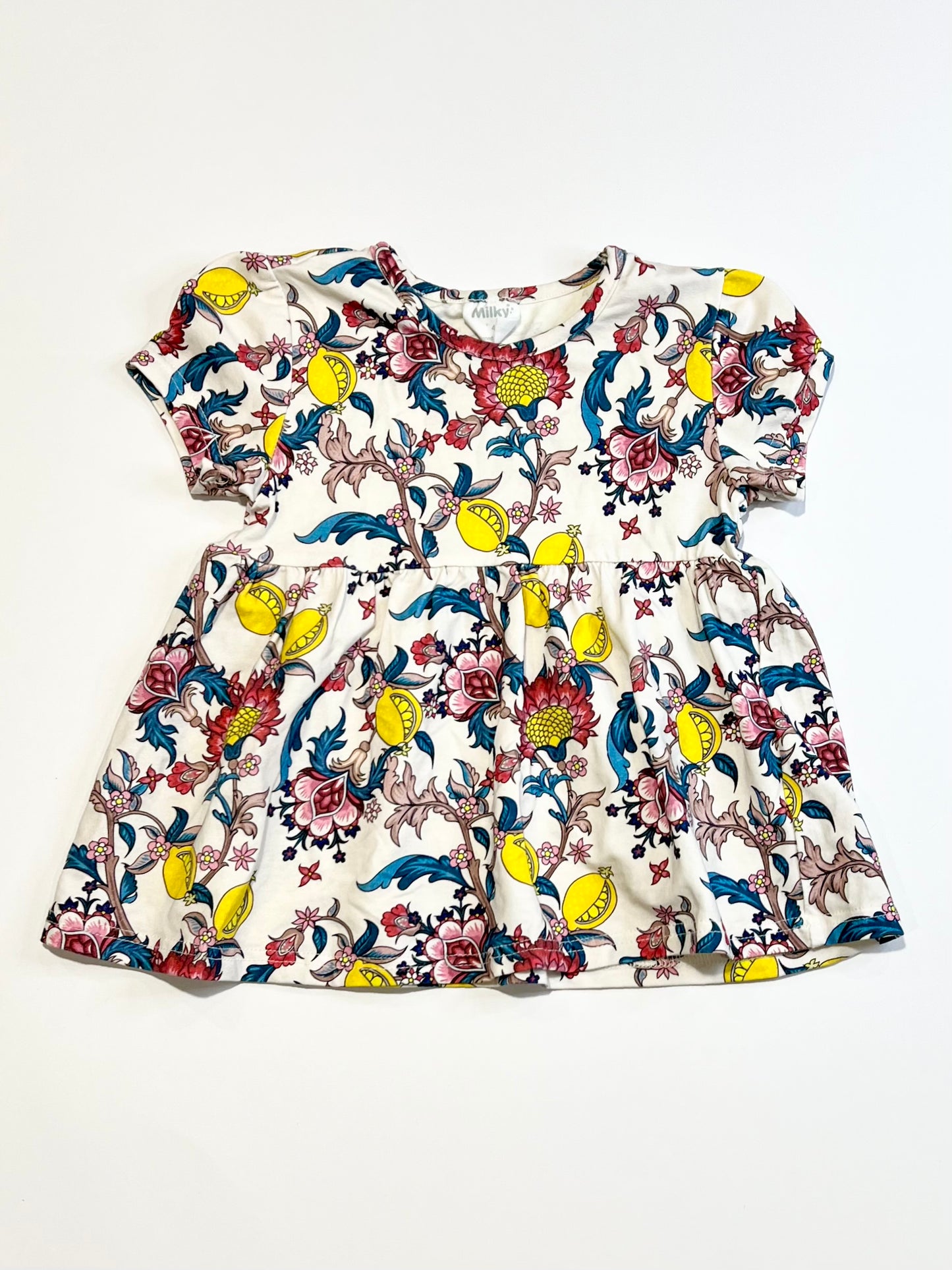 Floral jersey swing tee - Size 4