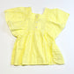Yellow gingham top - Size 4-5