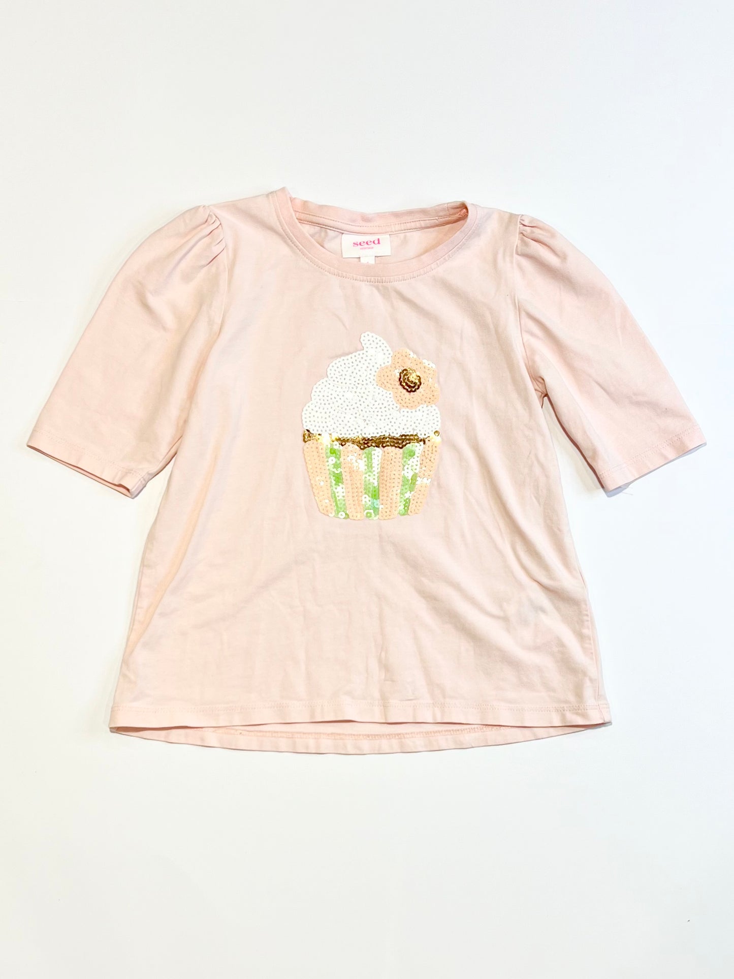 Sequined cupcake top - Size 4