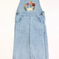 Embroidered denim overalls - Size 4