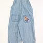 Embroidered denim overalls - Size 4