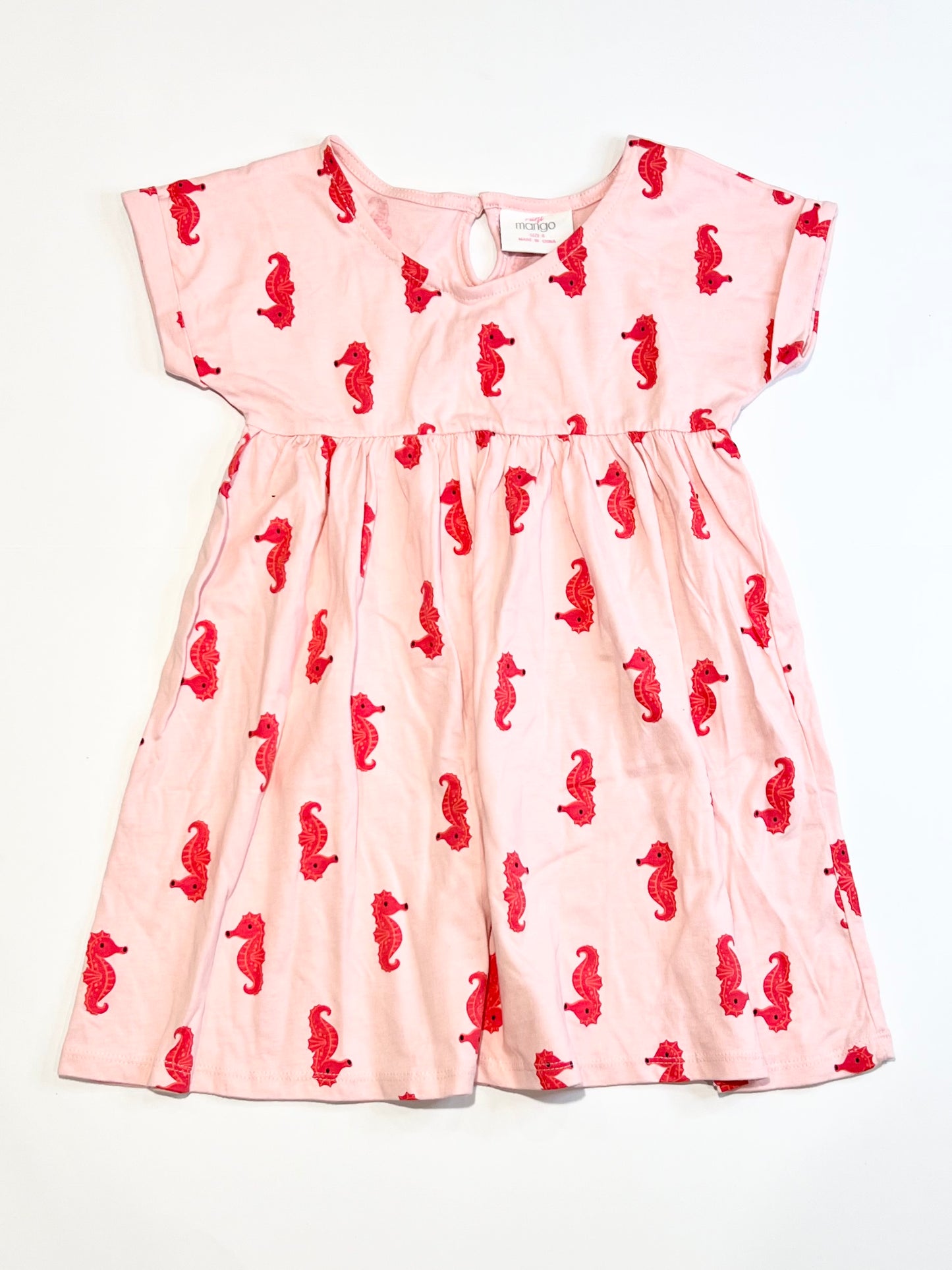 Seahorse jersey dress - Size 4