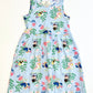 Blue jersey dress - Size 4-6