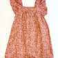 Brown floral dress - Size 4