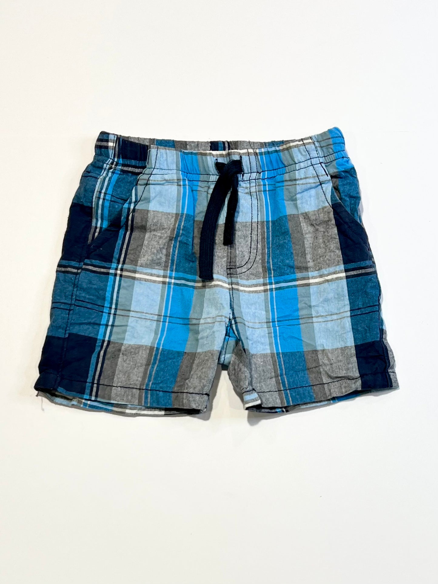 Checkered cotton shorts - Size 3