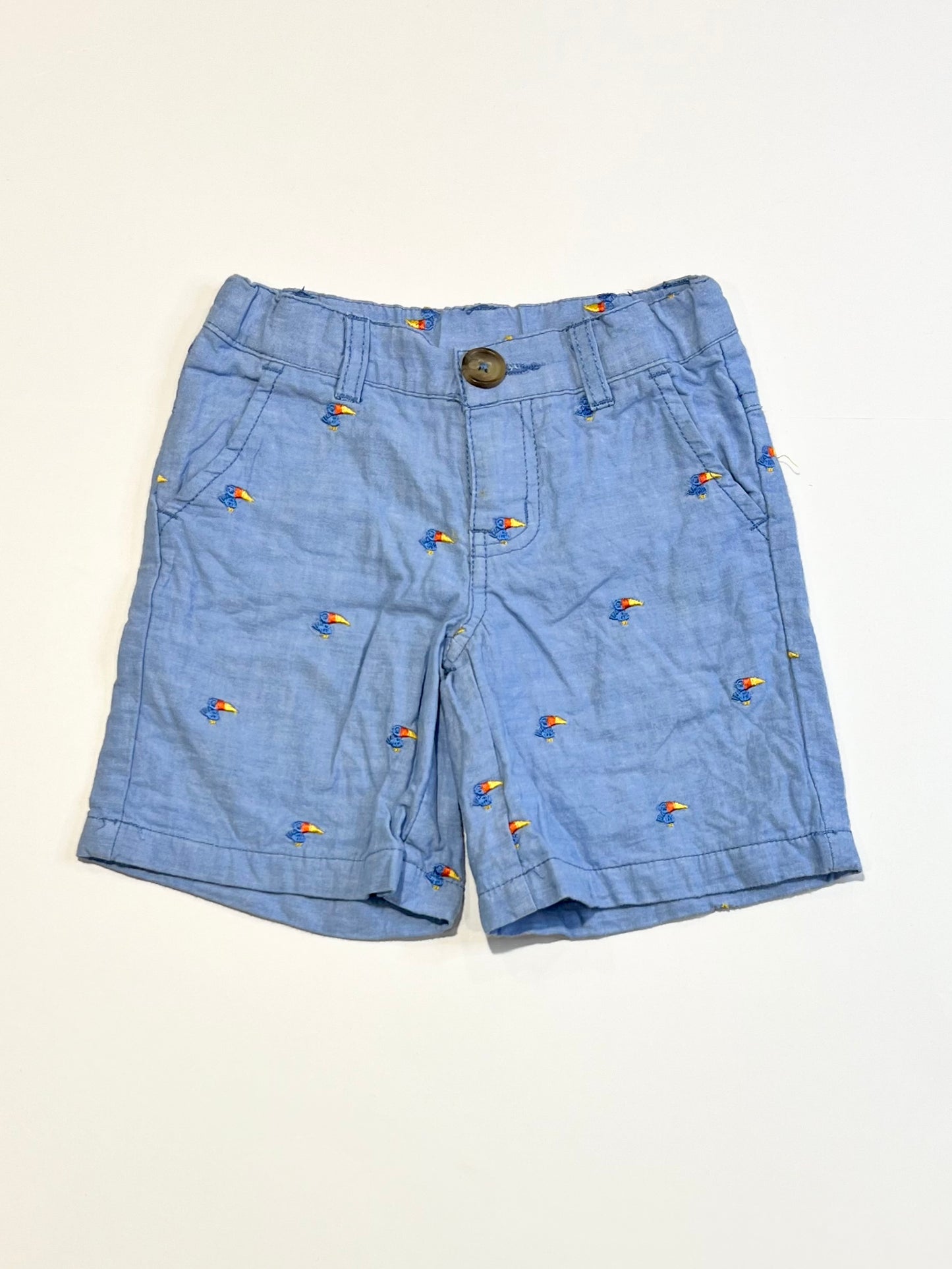 Embroidered toucan shorts - Size 3