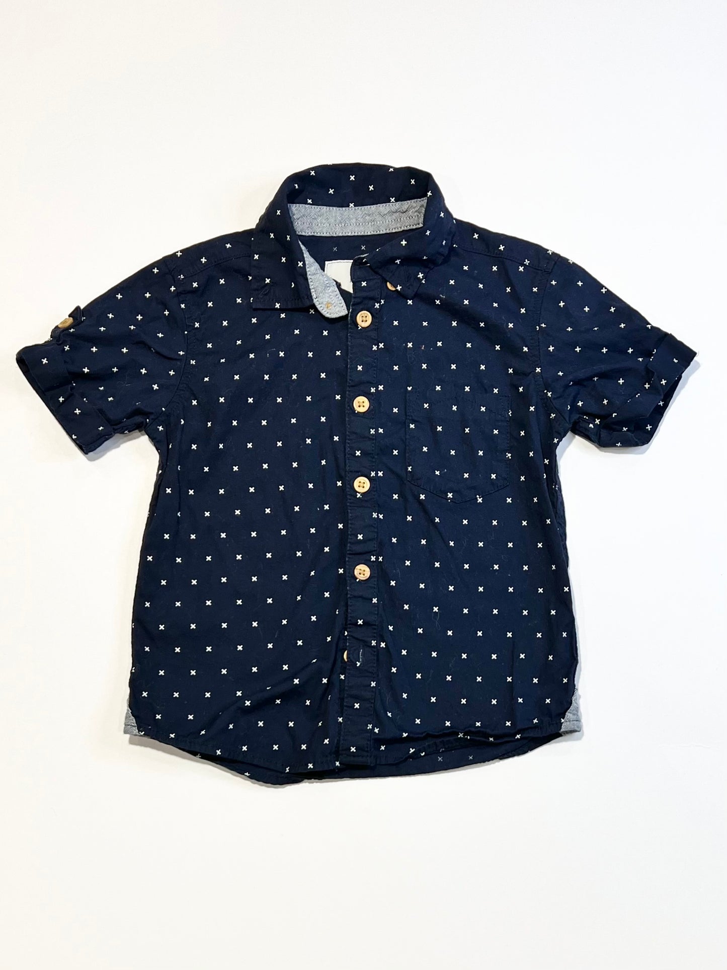 Navy crosses shirt - Size 3