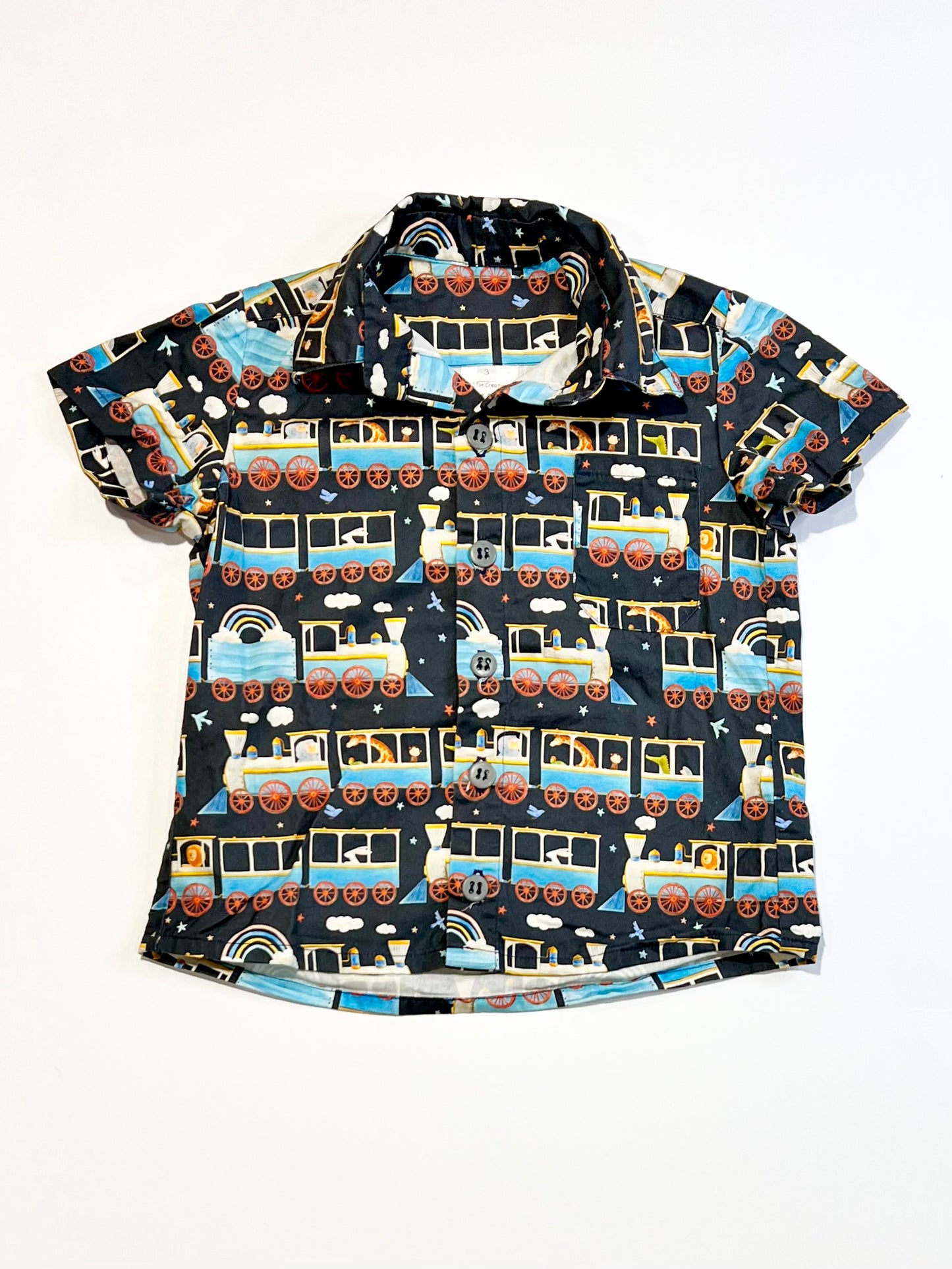 Animal trains shirt - Size 3